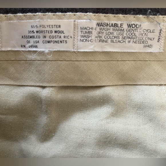 Men's Brown Dress Pants - Picture 4 of 4